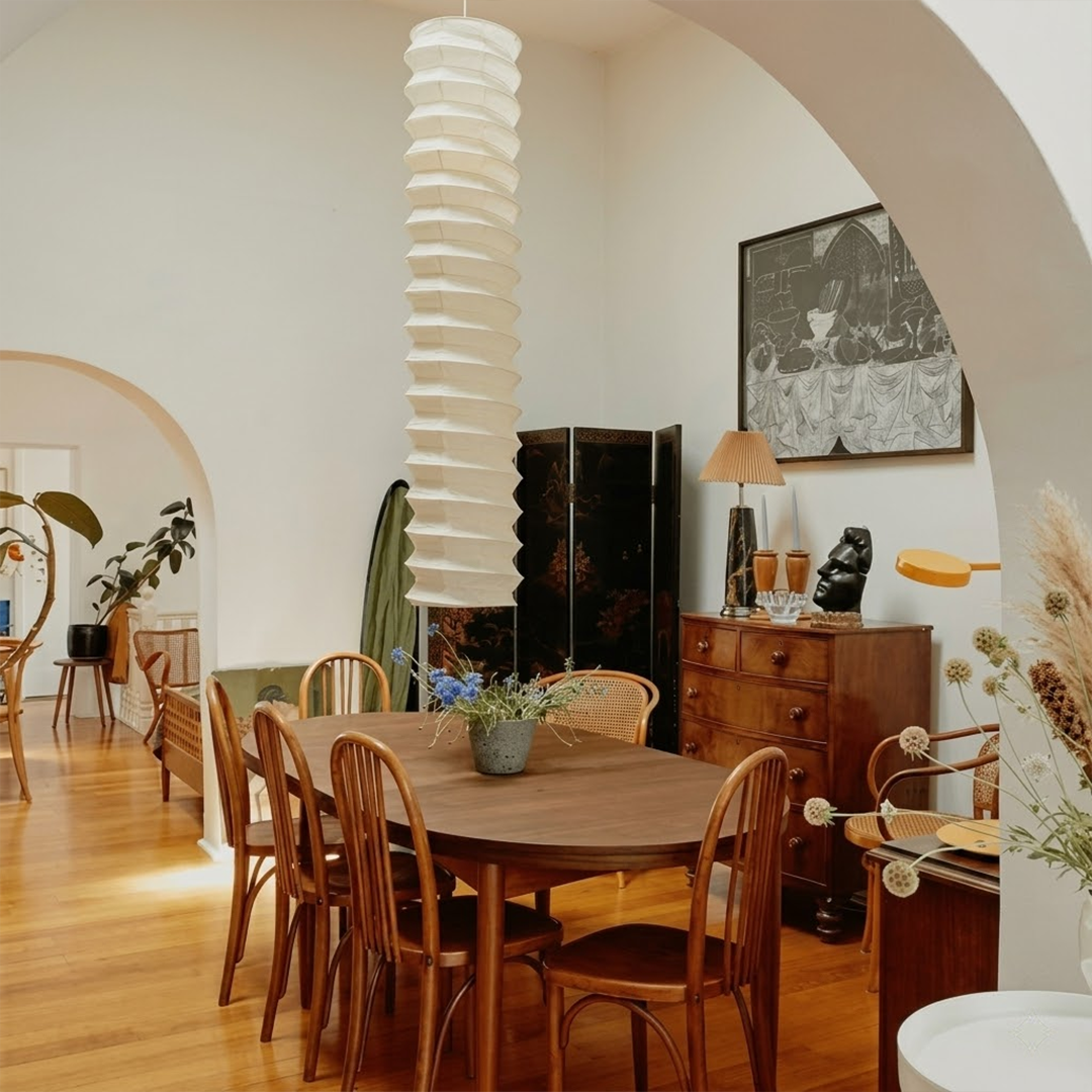 Akari 31N Washi Paper Cylindrical Pendant Light