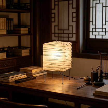 Akari 3X Washi Paper Square Table Lamp