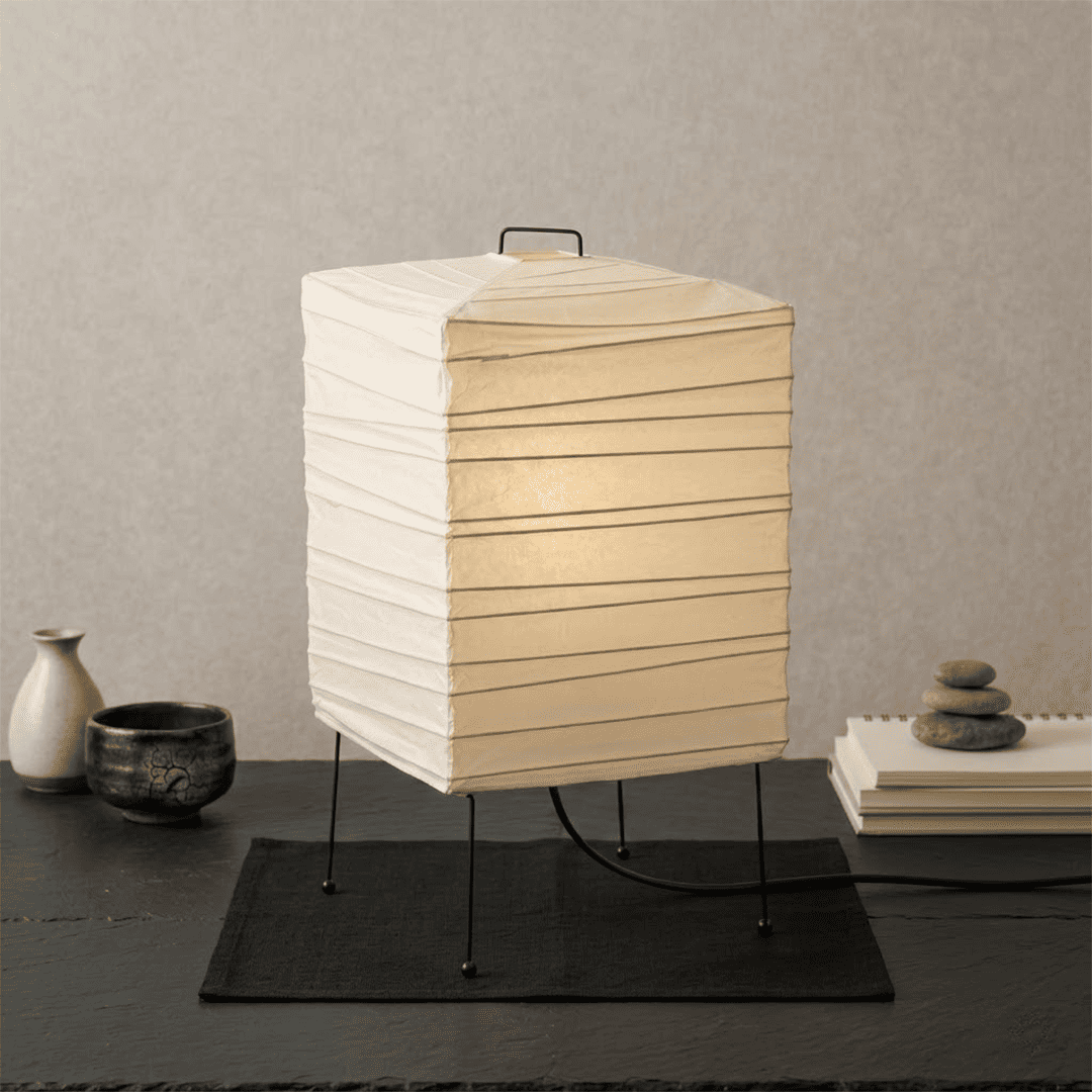 Akari 3X Washi Paper Square Table Lamp