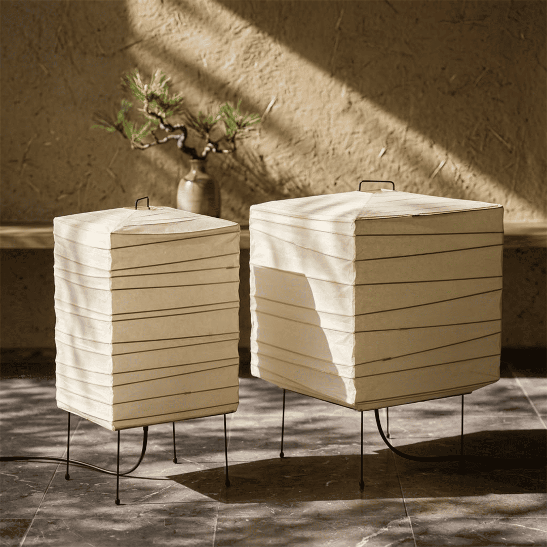 Akari 3X Washi Paper Square Table Lamp