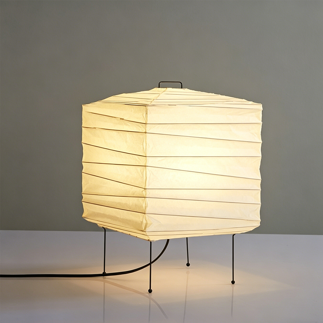 Akari 3X Washi Paper Square Table Lamp