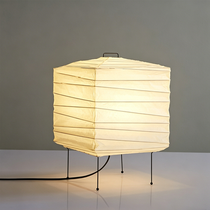 Akari 3X Washi Paper Square Table Lamp