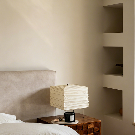 Akari 3X Washi Paper Square Table Lamp