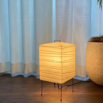 Akari 3X Washi Paper Square Table Lamp