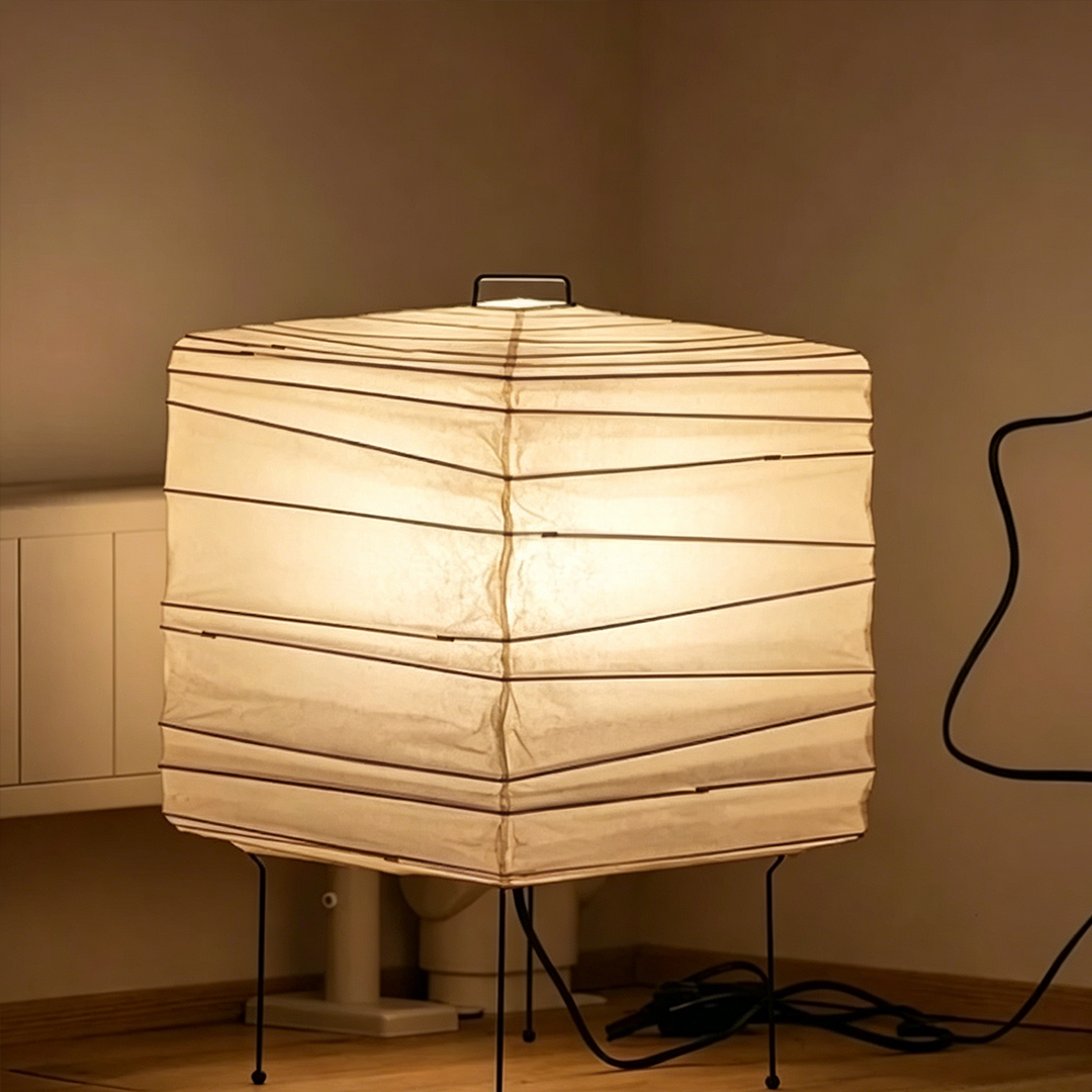 Akari 3X Washi Paper Square Table Lamp