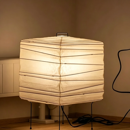 Akari 3X Washi Paper Square Table Lamp