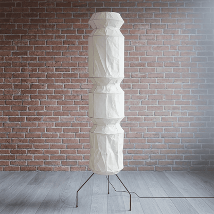Akari UF4-L6 Washi Paper Tall Floor Lamp