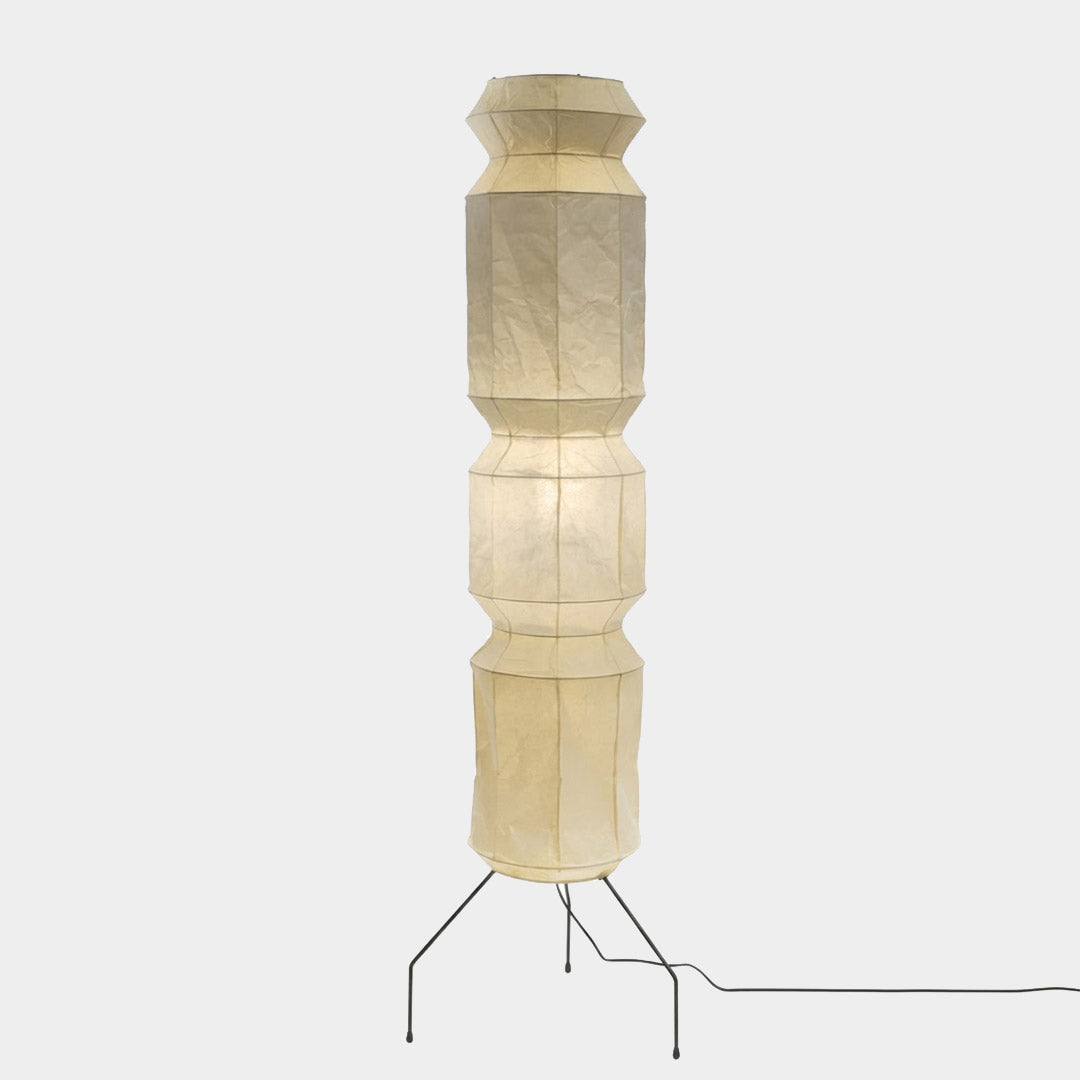 Akari UF4-L6 Washi Paper Tall Floor Lamp