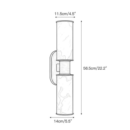 Harlin Vertical Alabaster Sconce