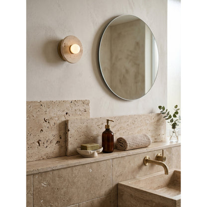 Haven Travertine Wall Sconce