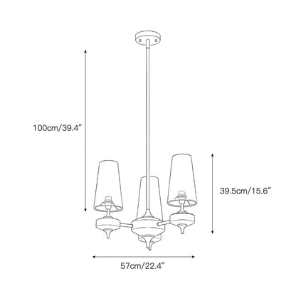 Hour Rho Chandelier