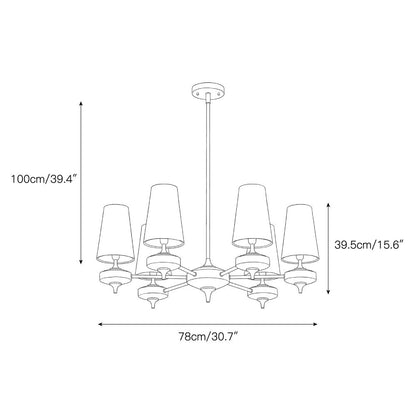 Hour Rho Chandelier