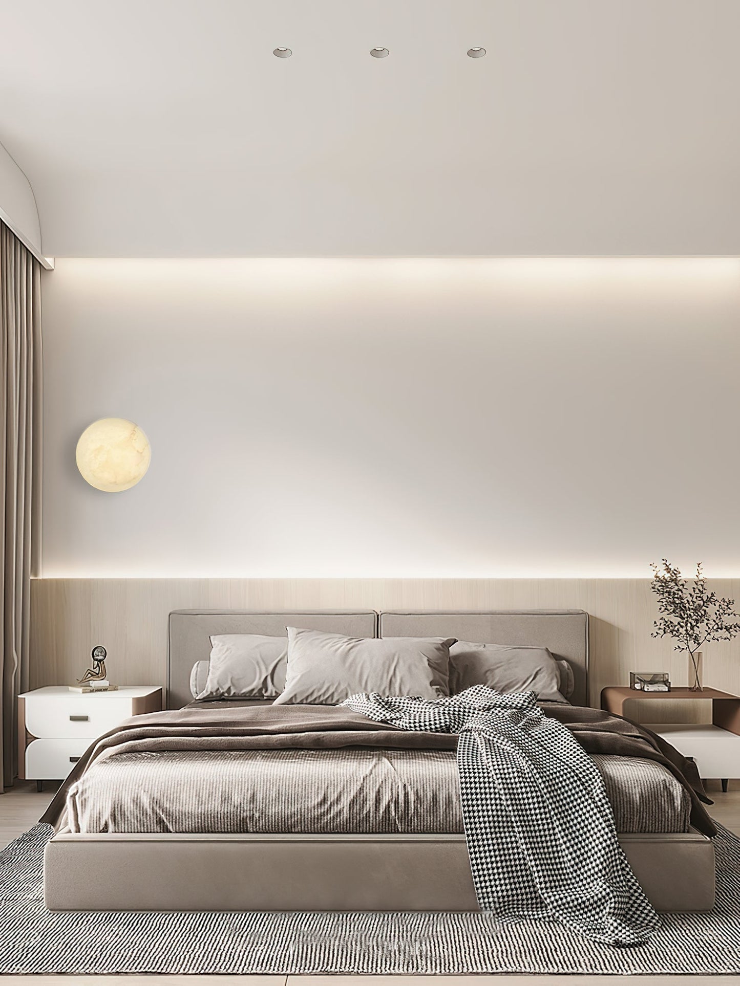 Iveala Single Alabaster Wall Lamp