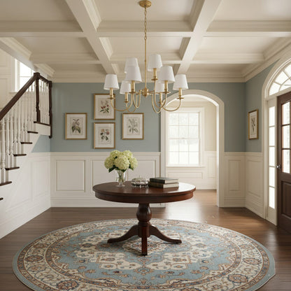 Jeremiah Vintage Brass Chandelier