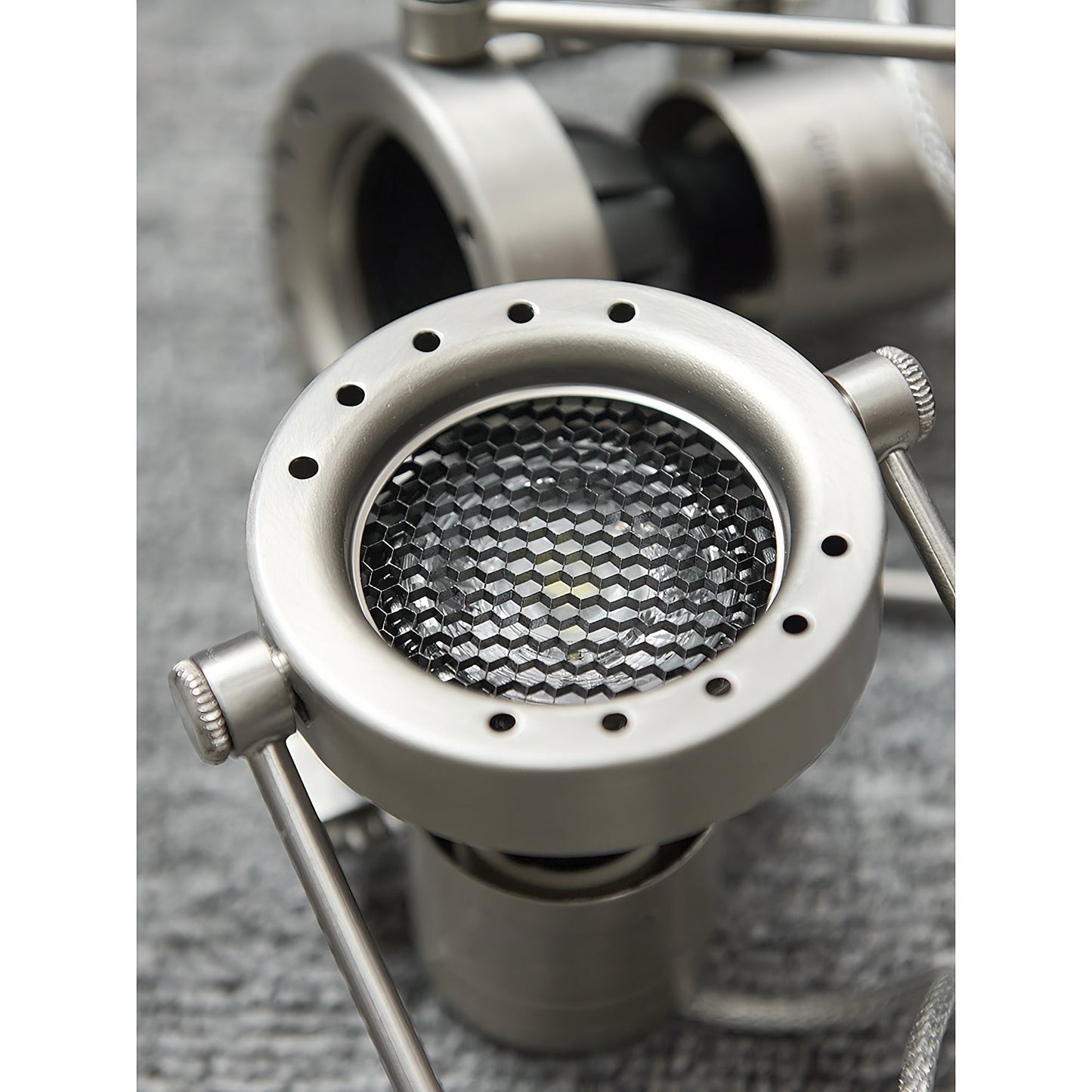 Lucide Industrial Nickel Ceiling Lamp
