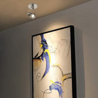 Lucide Industrial Nickel Ceiling Lamp