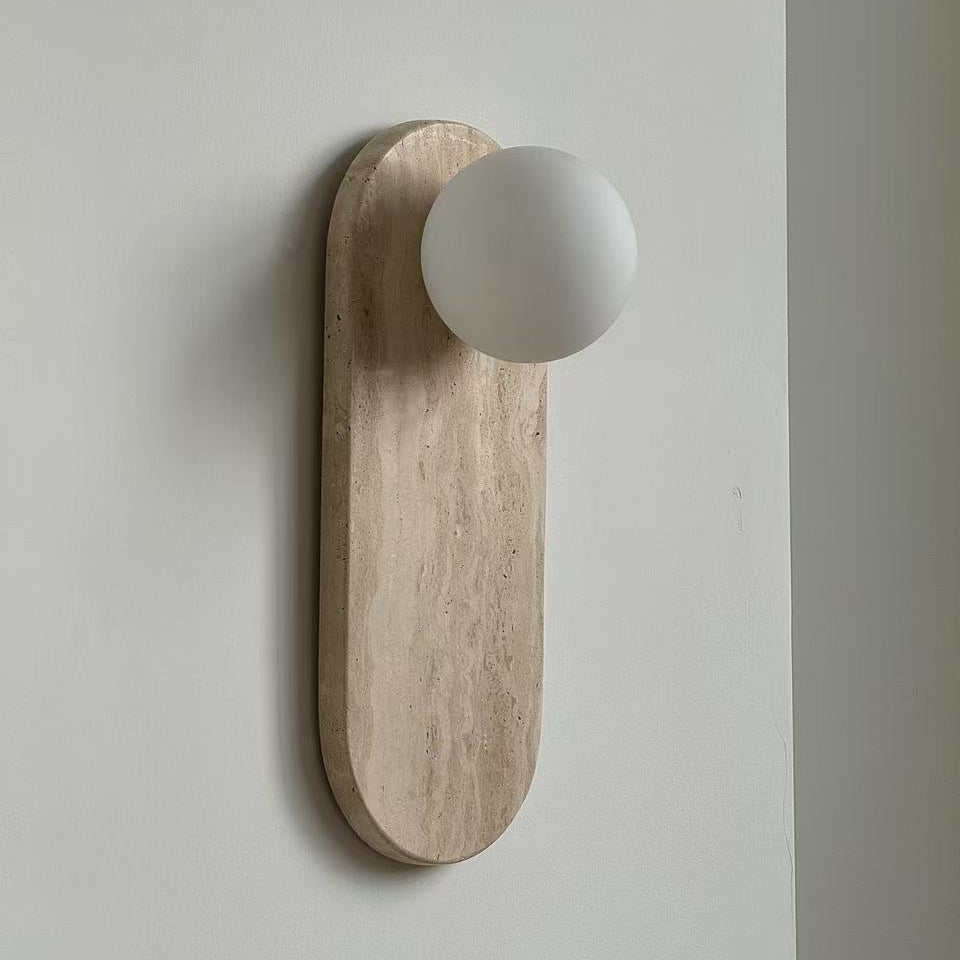Lucie Onyx Wall Lamp ∅ 3.9″ x H 10.6″