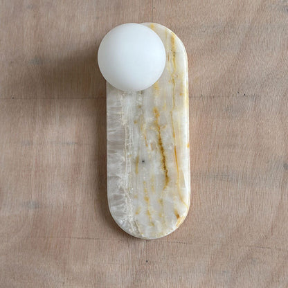 Lucie Onyx Wall Lamp ∅ 3.9″ x H 10.6″