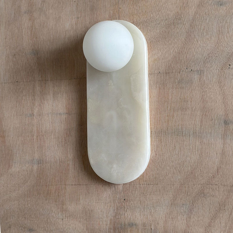 Lucie Onyx Wall Lamp ∅ 3.9″ x H 10.6″