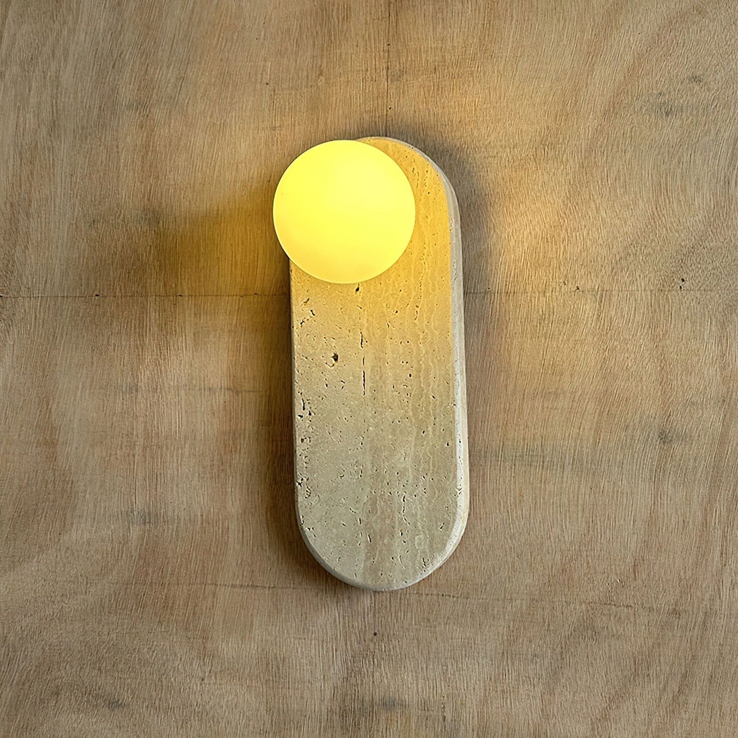 Lucie Beige Travertine Sconce