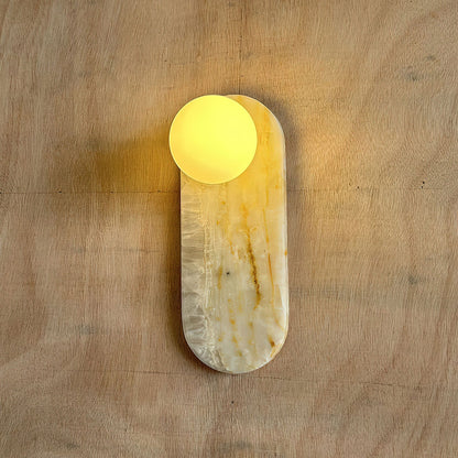 Lucie Onyx Wall Lamp ∅ 3.9″ x H 10.6″