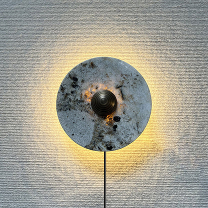 Lucie Marble Plug-in Wall Lamp