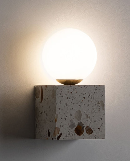 Lunas Terrazzo Cube Wall Sconce
