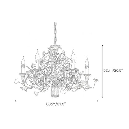 Marguerite Flowers Chandelier