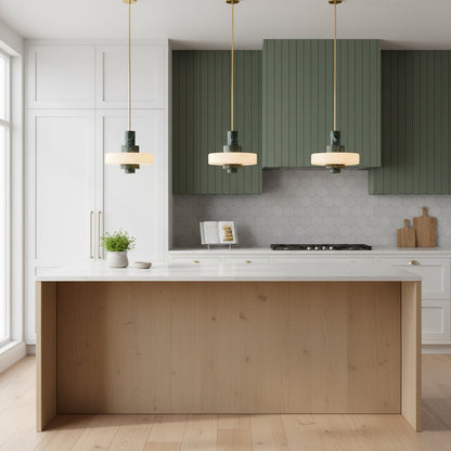 Mercury Green Marble Pendant Lamp
