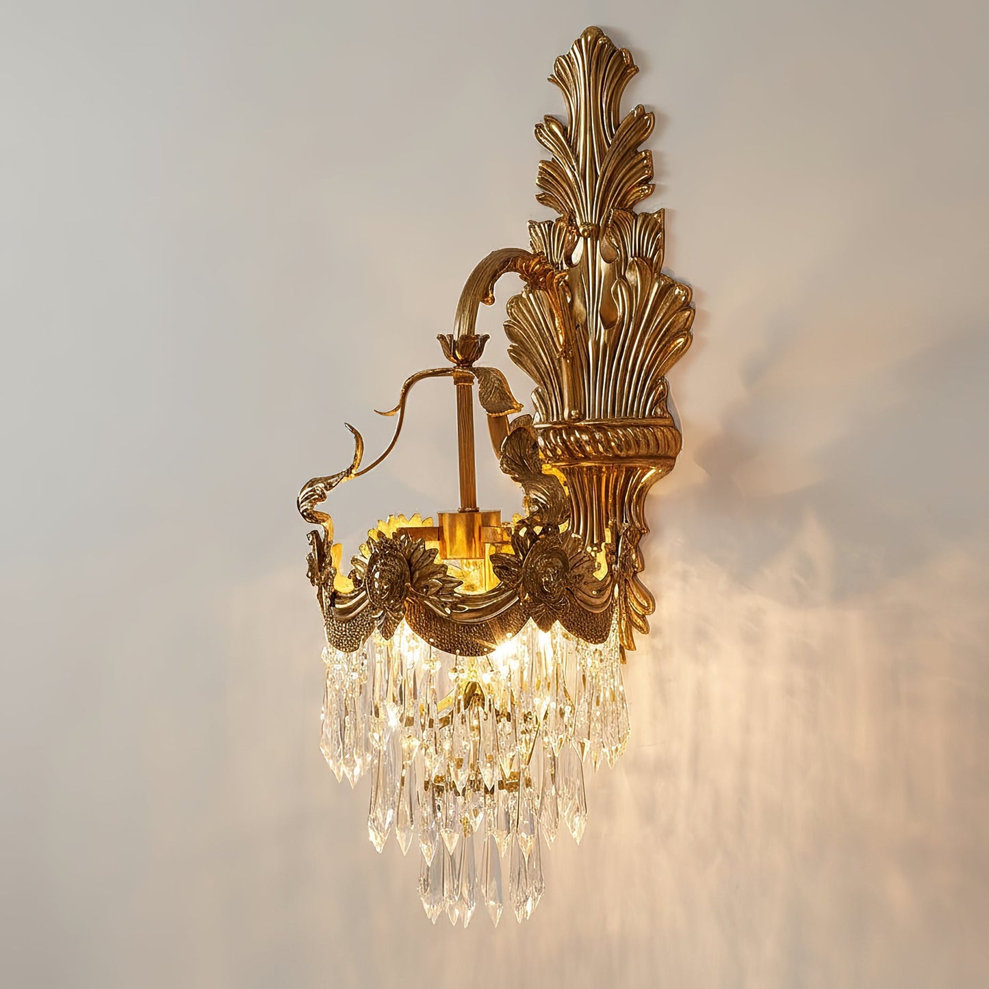 Mesas Brass Wall Lamp