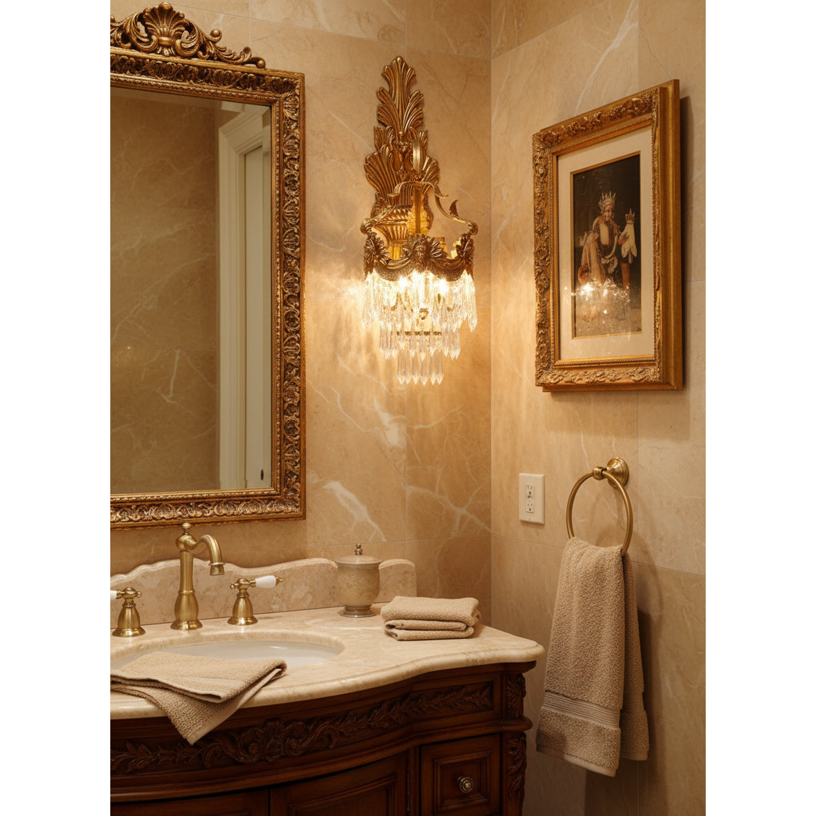 Mesas Brass Wall Lamp