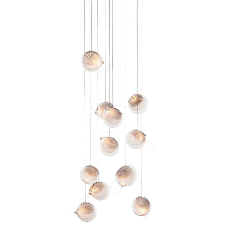 Mesh Glass Cluster Chandelier