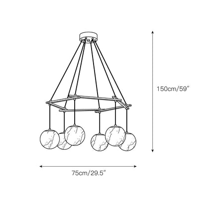 Miira Alabaster Chandelier