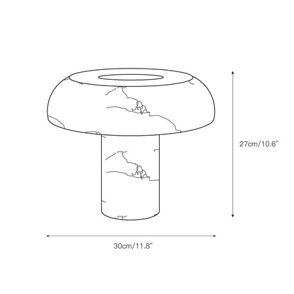 Mushroom Type Alabaster Table Lamp