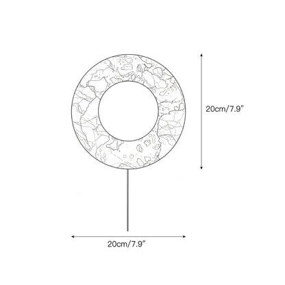 Orli Red Marble Plug-in Sconce