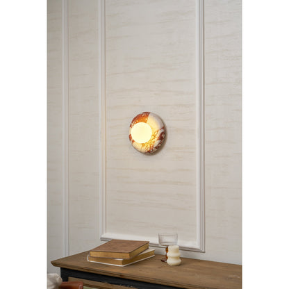 Orli Red Marble Sconce