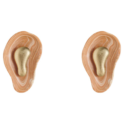 Oyster Hammered Onyx Sconce