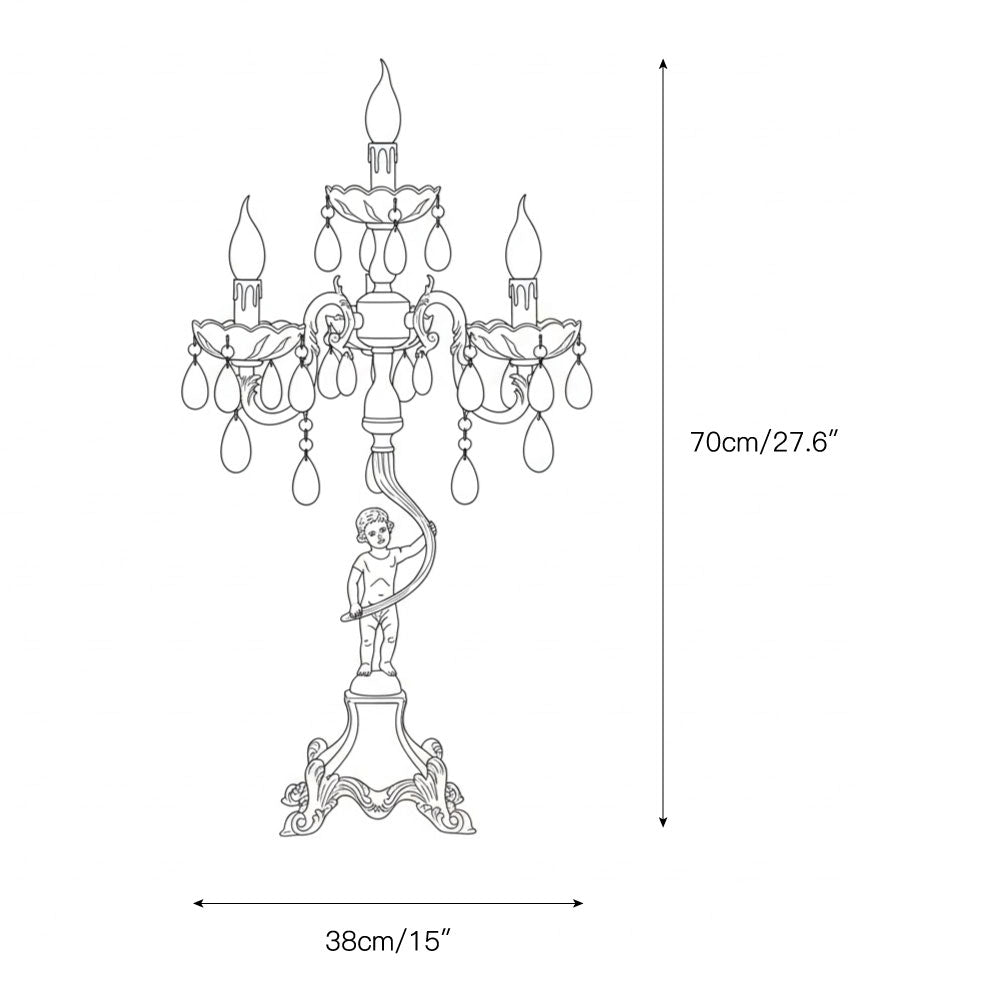Pairpoint Candlestick Table Lamp