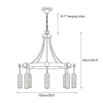 Payson Alabaster Chandelier