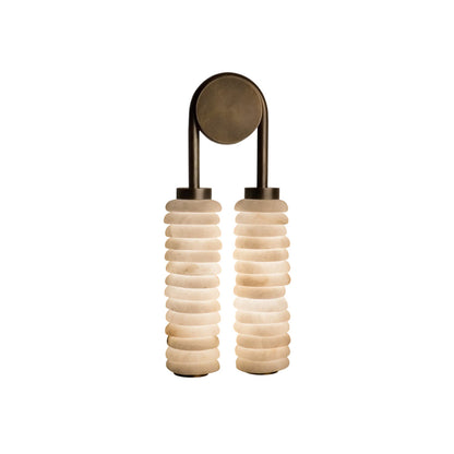 Payson Double Alabaster Wall Lamp