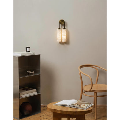 Payson Double Alabaster Wall Lamp