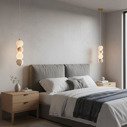 Pearl Alabaster Pendant Light