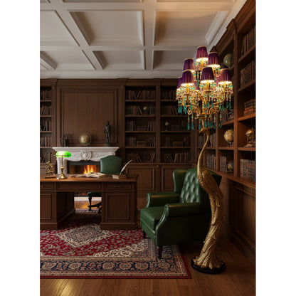 Perky Peacock Floor Lamp