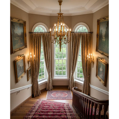 Louis XVI Brass Chandelier