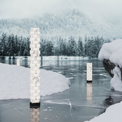 Stacked Alabaster Floor Light