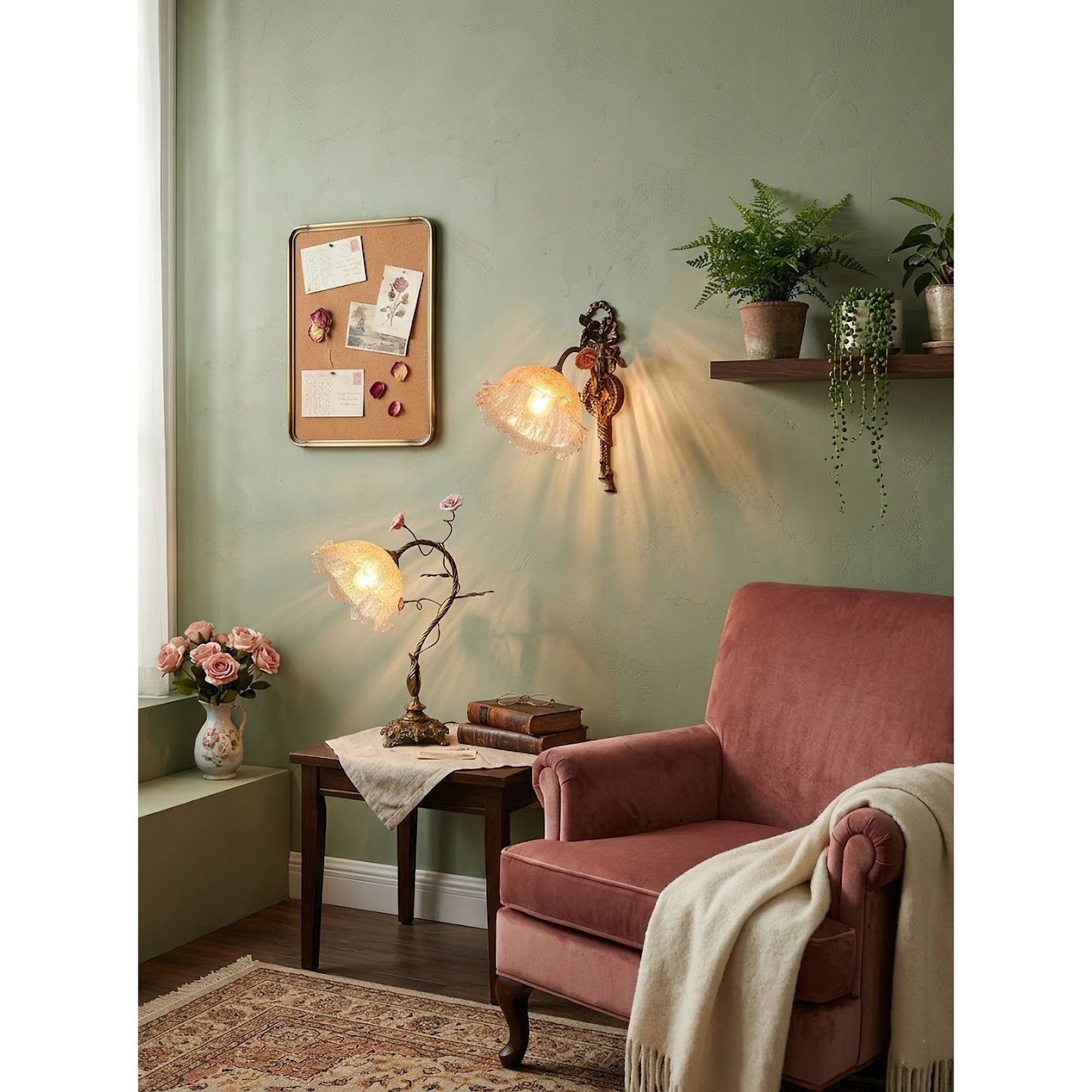 Primavera Flowers Table Lamp