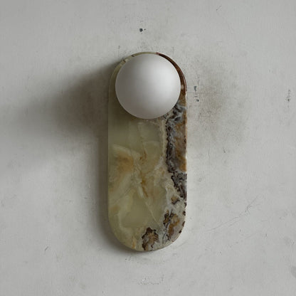 Lucie Cyan Onyx Sconce ∅ 4.7″ x H 12.6″