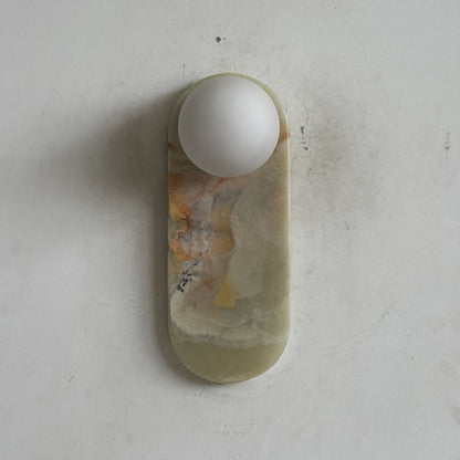 Lucie Cyan Onyx Sconce ∅ 4.7″ x H 12.6″