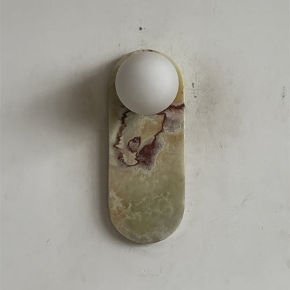 Lucie Cyan Onyx Sconce ∅ 4.7″ x H 12.6″