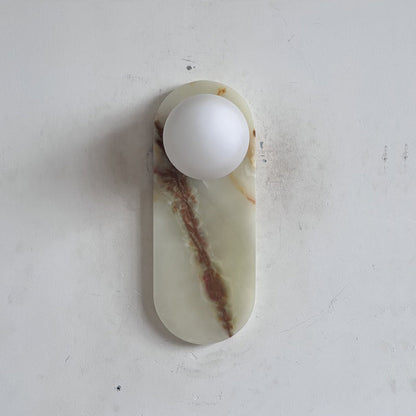Lucie Cyan Onyx Sconce ∅ 4.7″ x H 12.6″